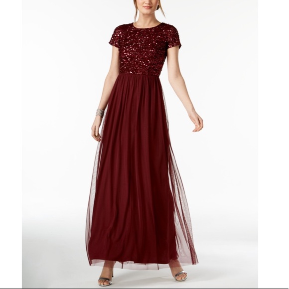 Adrianna Papell Dresses & Skirts - Adrianna Papell Sequin Tulle Dress